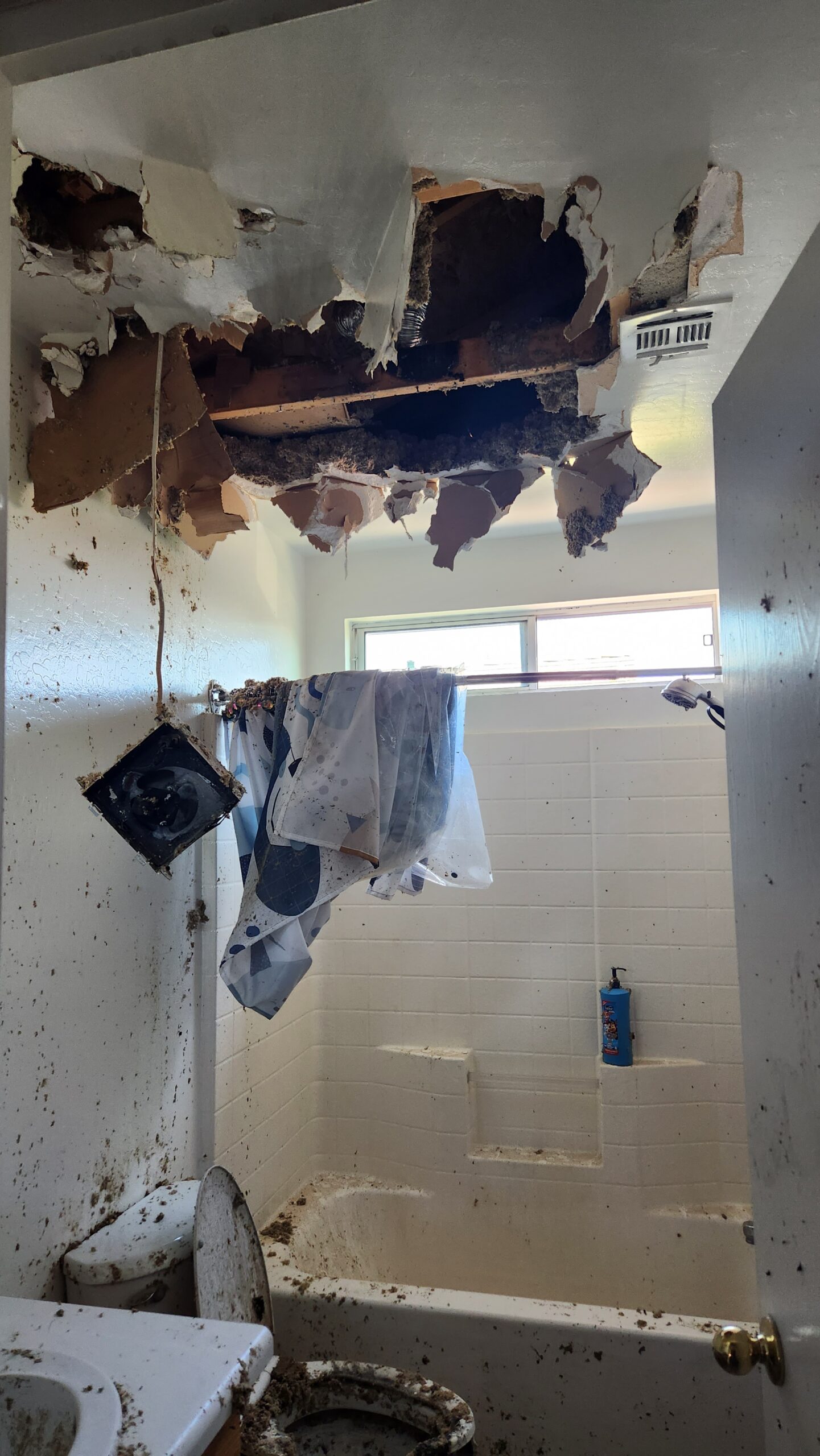 house fire, fire damage cleanup, smoke damage cleanup, bathroom fan fire