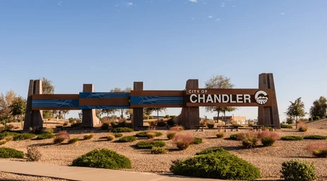 City of Chandler sign representing a community served by Restoration 1 of Avondale’s medical‑grade mold remediation team
