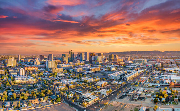 Aerial view of Scottsdale, Arizona, representing a community served by Restoration 1 of Avondale’s medical‑grade mold remediation team.