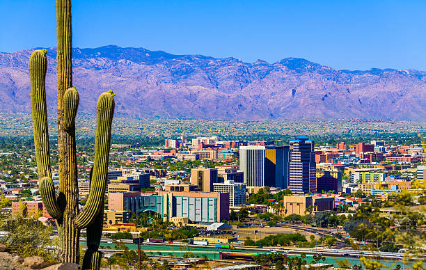 Tucson skyline representing an Arizona community served by Restoration 1 of Avondale’s medical‑grade mold remediation team